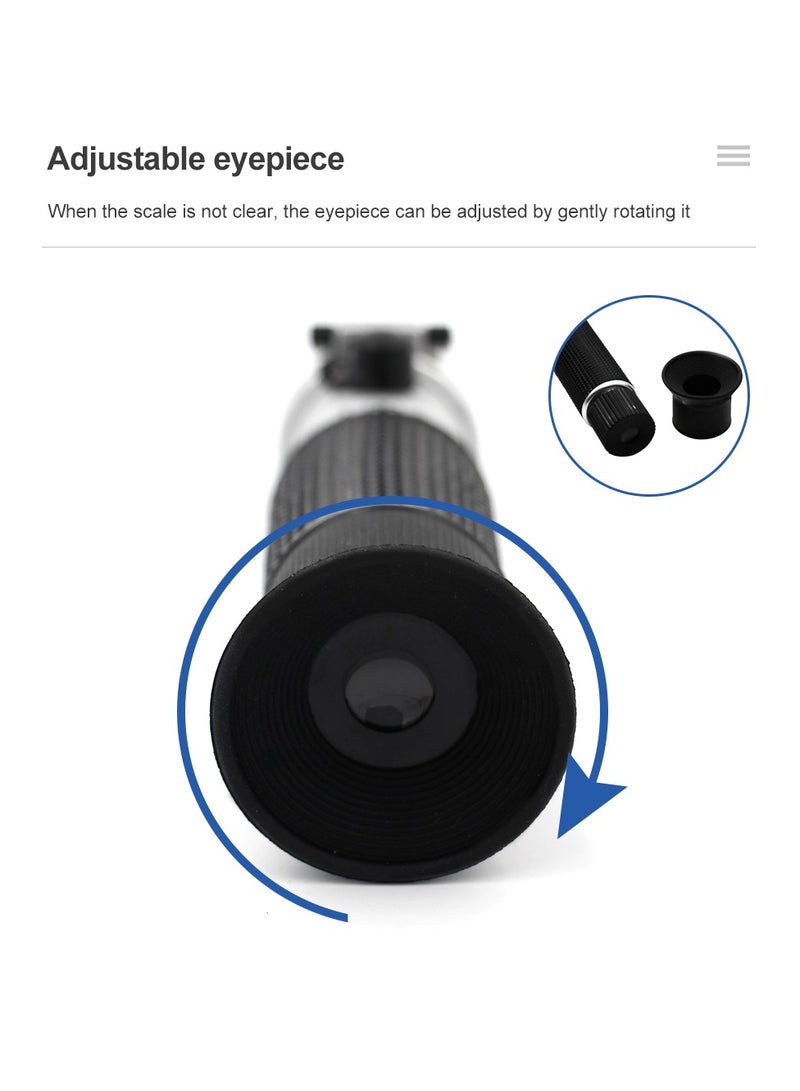 Handheld Glass Freezing Point Water Tester - Accurate Measurement for Antifreeze, Battery Fluid, and Cleaning Solutions, Compact, and Lightweight Refractometer for Automotive Battery Engine Coolant - Image 4